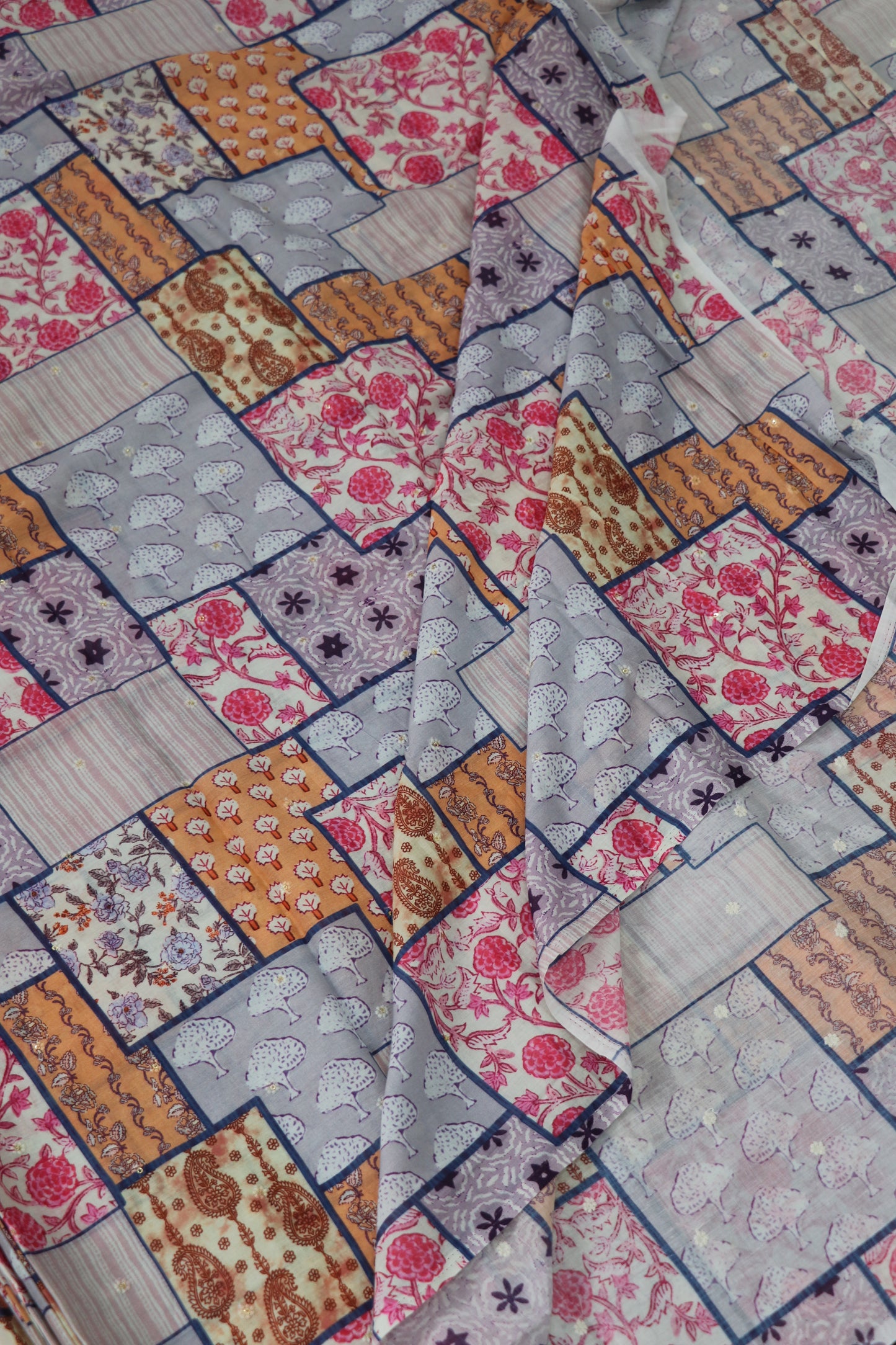 Soft printed embroidered