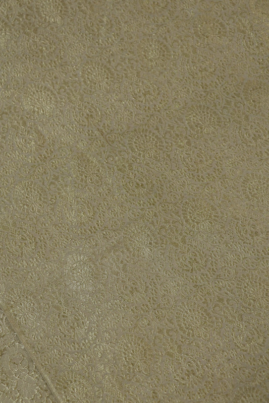 Pure Moonga Silk All Over Jaal Fabric