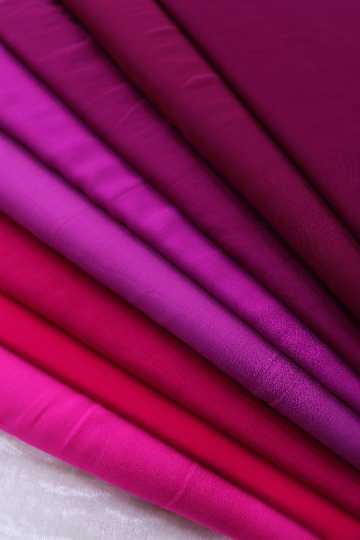 Hues Of Pinks Georgette Fabric