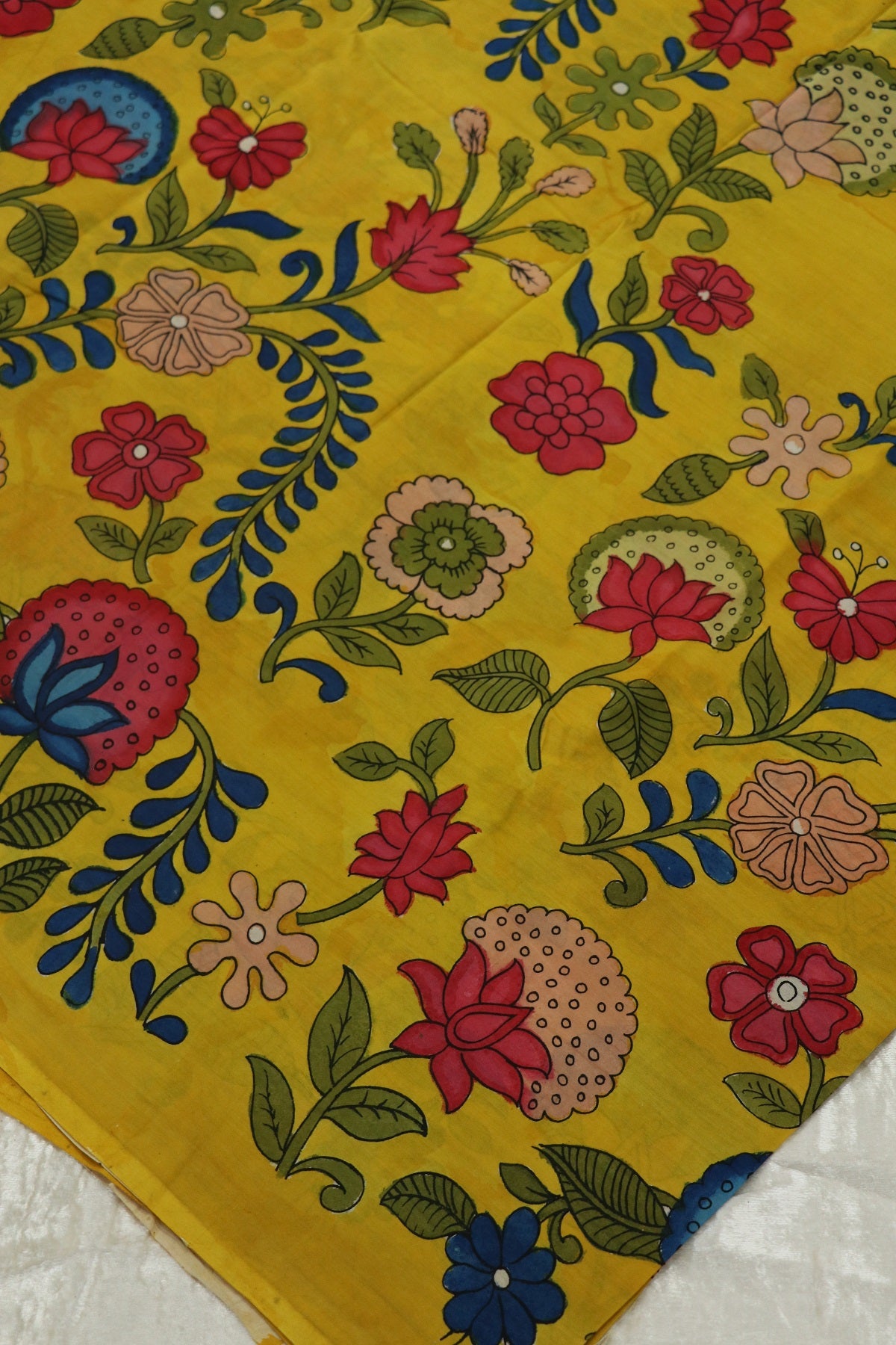 Pure Hand Painted Kalamkari Fabrics