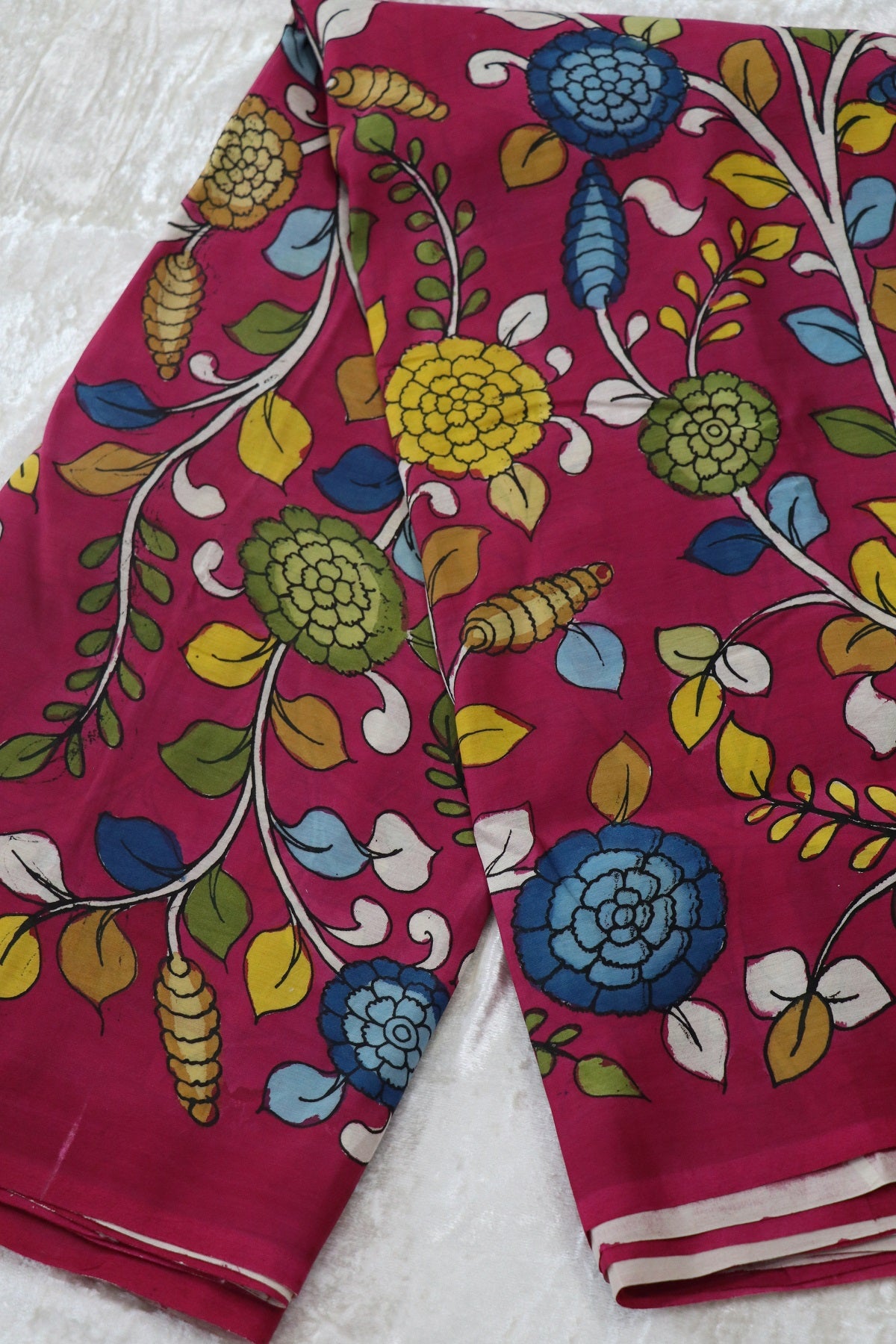 Pure Hand Painted Kalamkari Fabrics