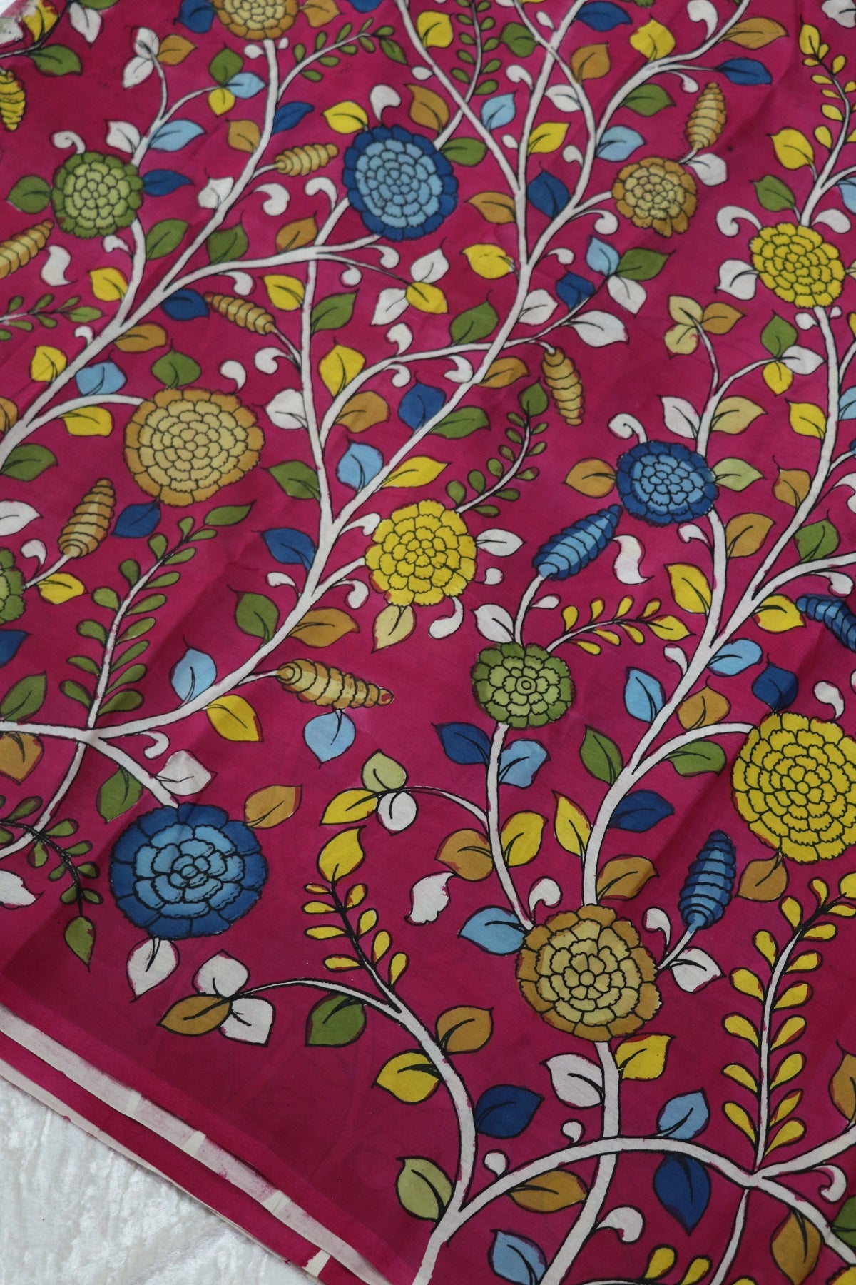 Pure Hand Painted Kalamkari Fabrics