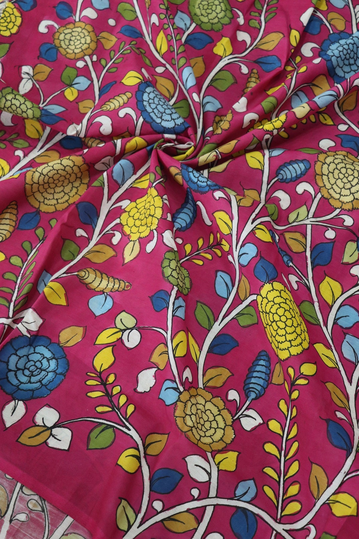 Pure Hand Painted Kalamkari Fabrics