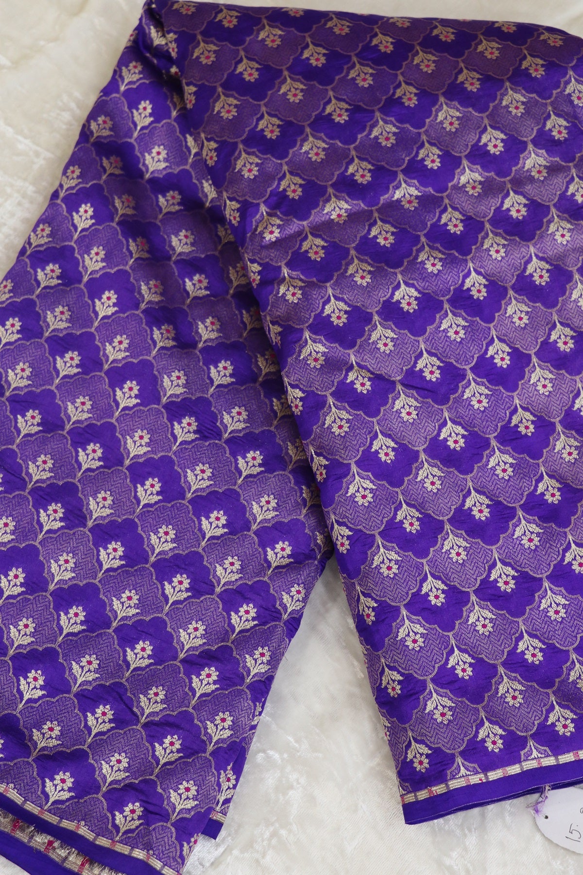 Botanical Motif Banaras Pure Silk Brocades (Colors Available)