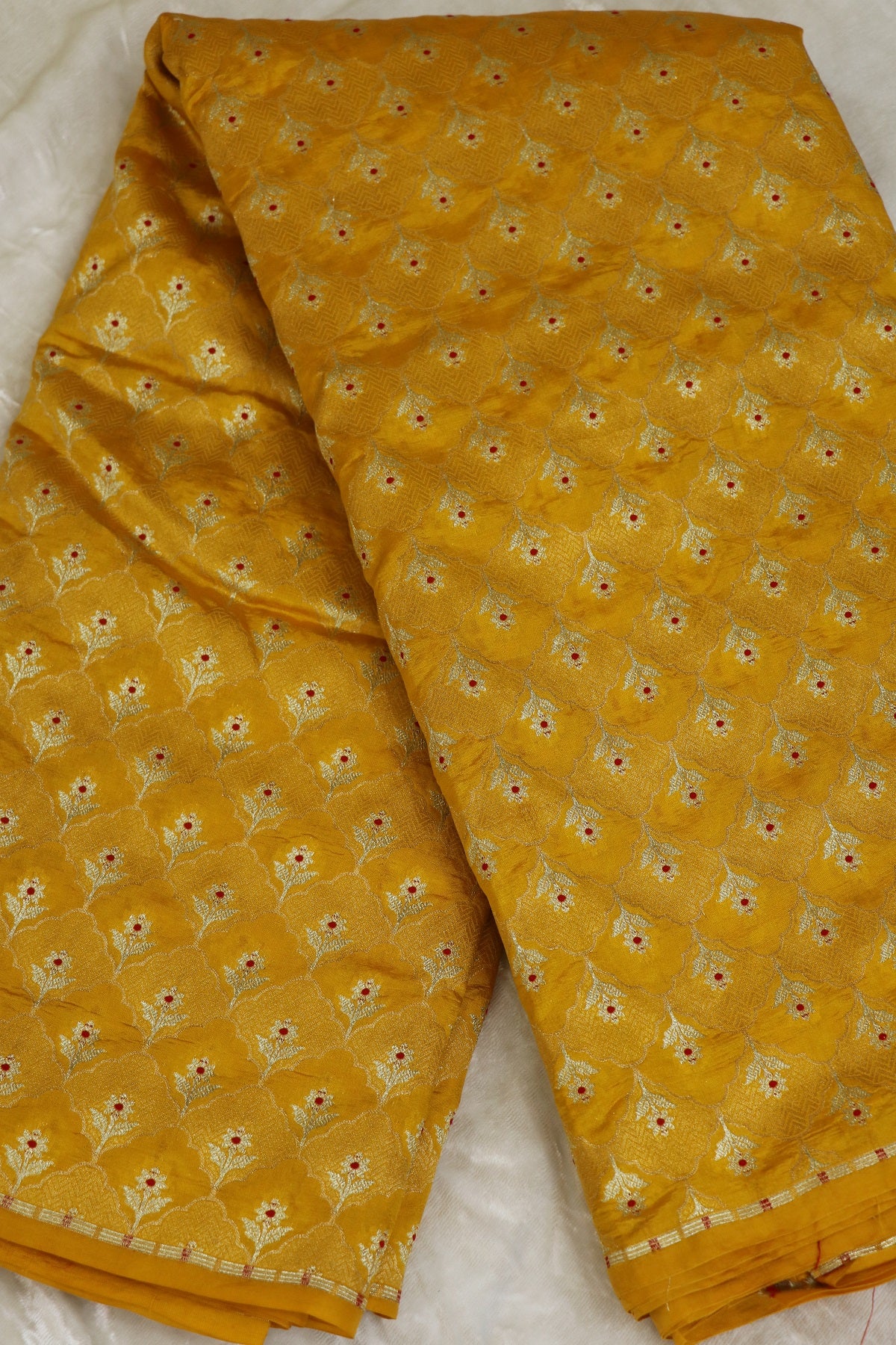 Botanical Motif Banaras Pure Silk Brocades (Colors Available)