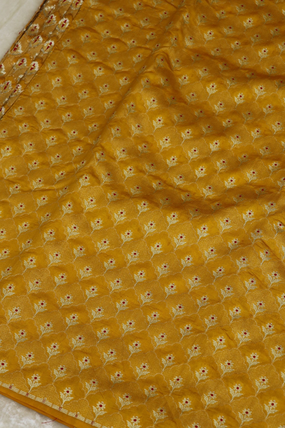 Botanical Motif Banaras Pure Silk Brocades (Colors Available)