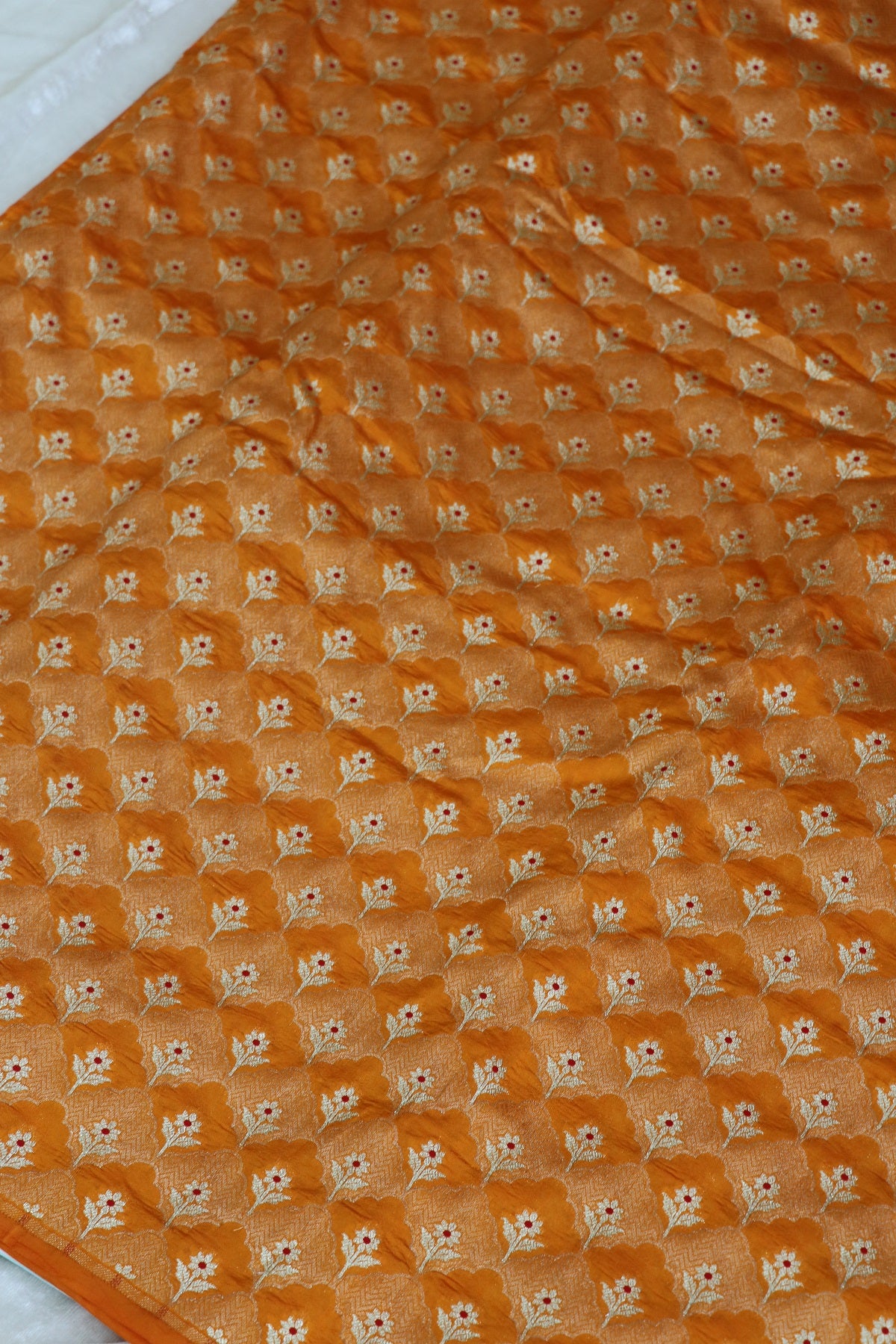 Botanical Motif Banaras Pure Silk Brocades (Colors Available)