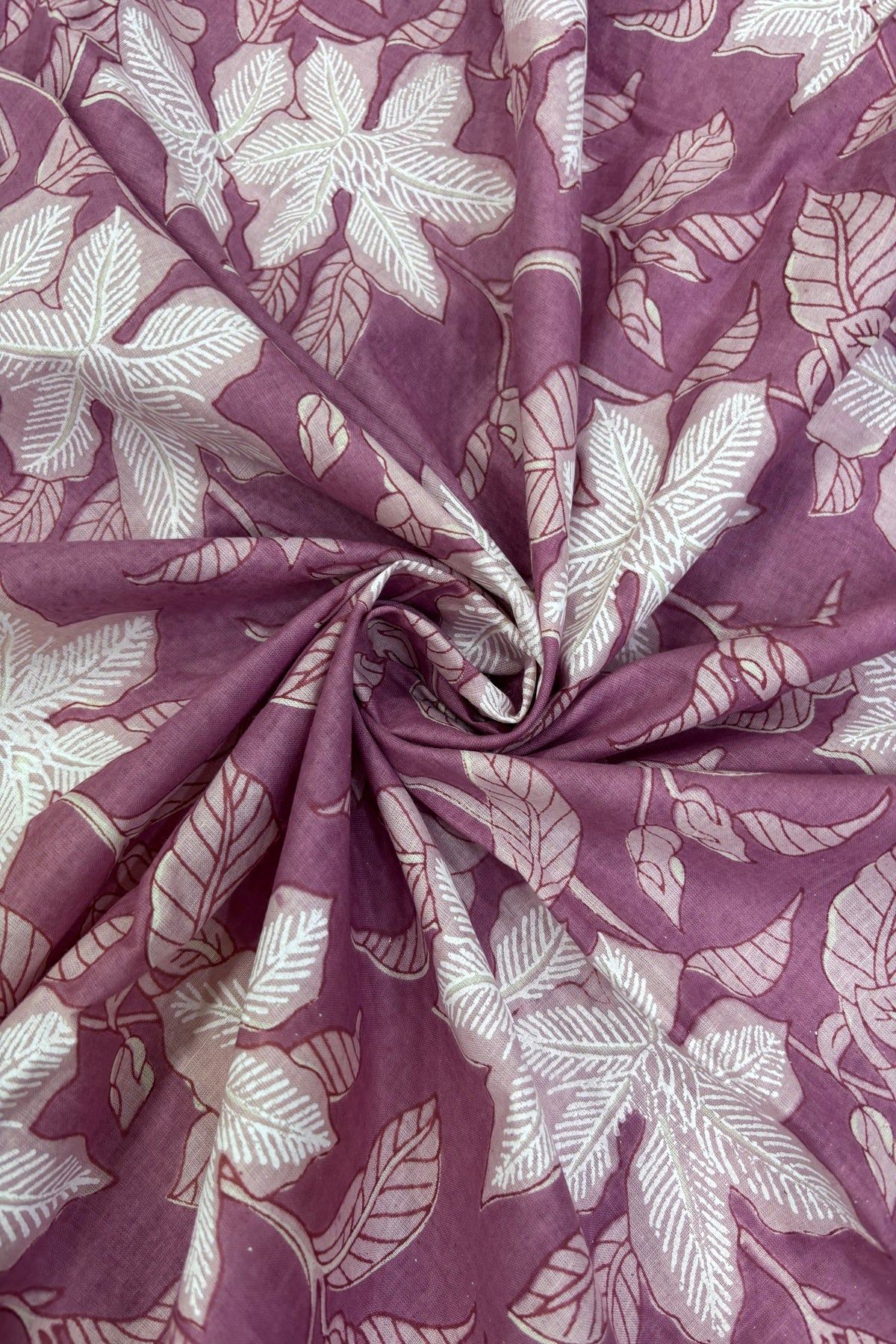 Wild Floral Screen Printed Pure Cotton Fabric