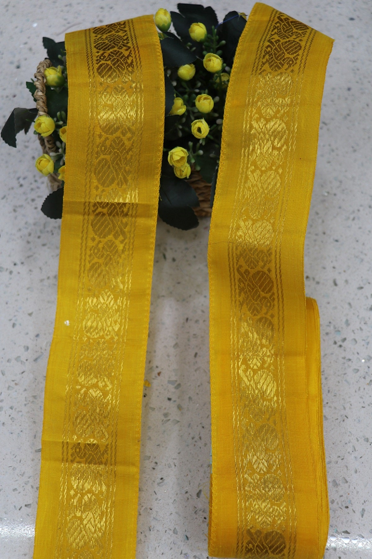 2.5 Inches Kanchi Woven Border/Lace With Annapakshi Motif