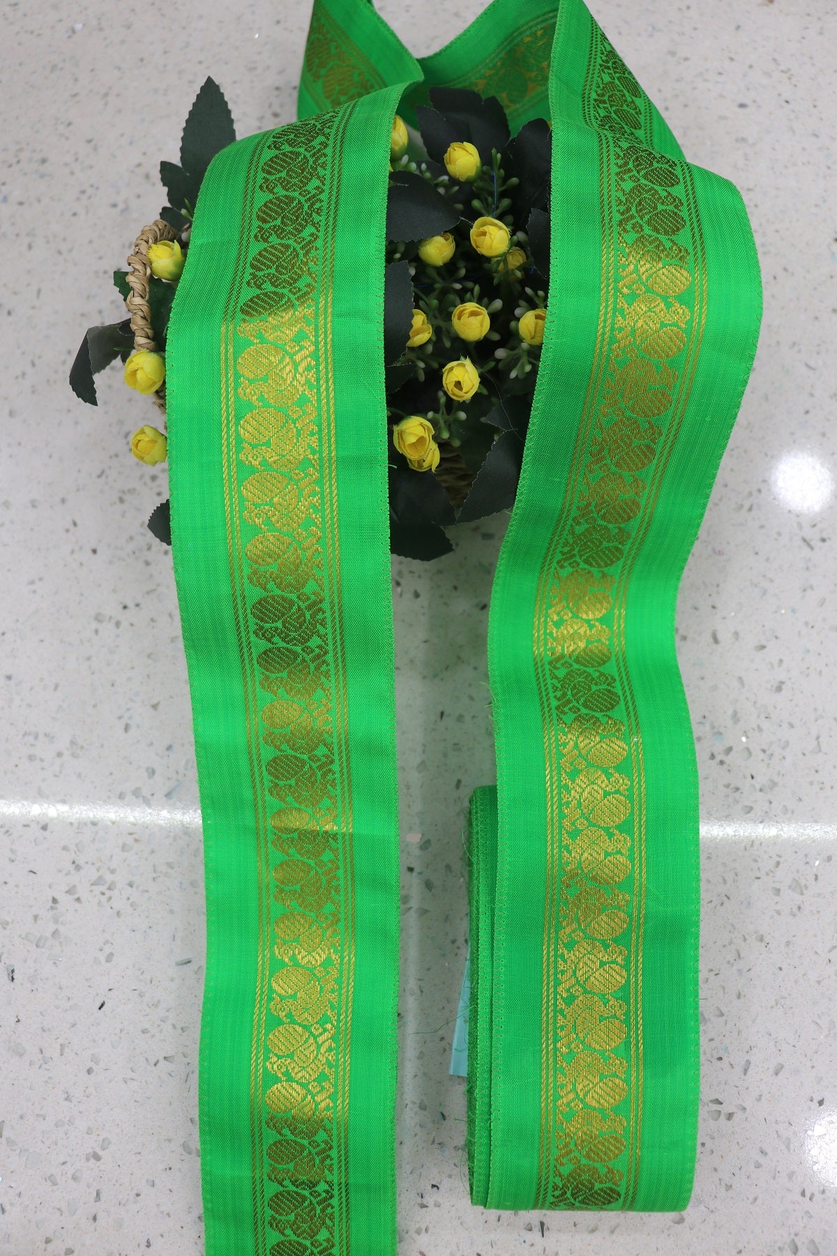 2.5 Inches Kanchi Woven Border/Lace With Annapakshi Motif