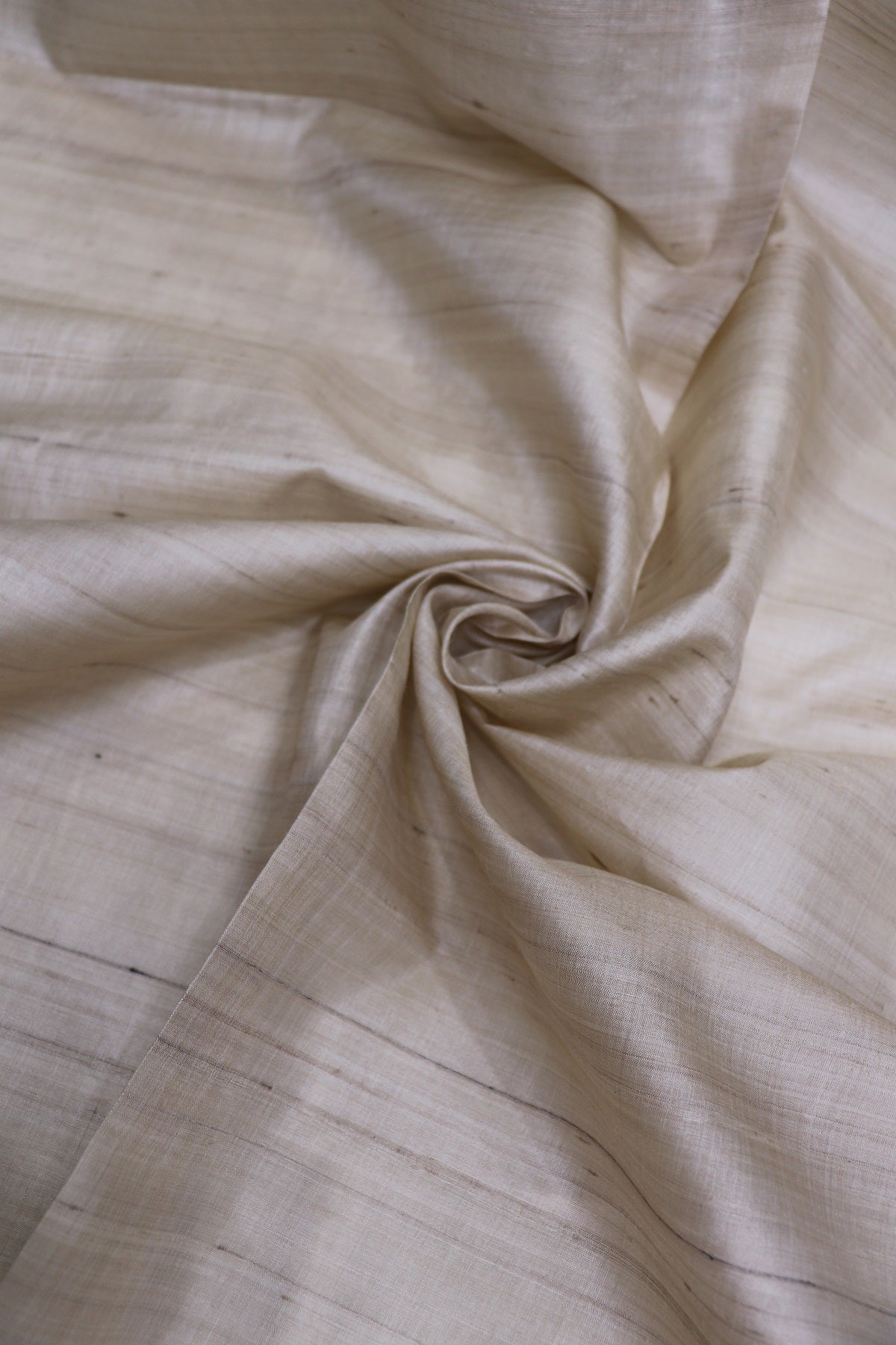 Pure Desi Tussar Light Beige Dyeable Fabric