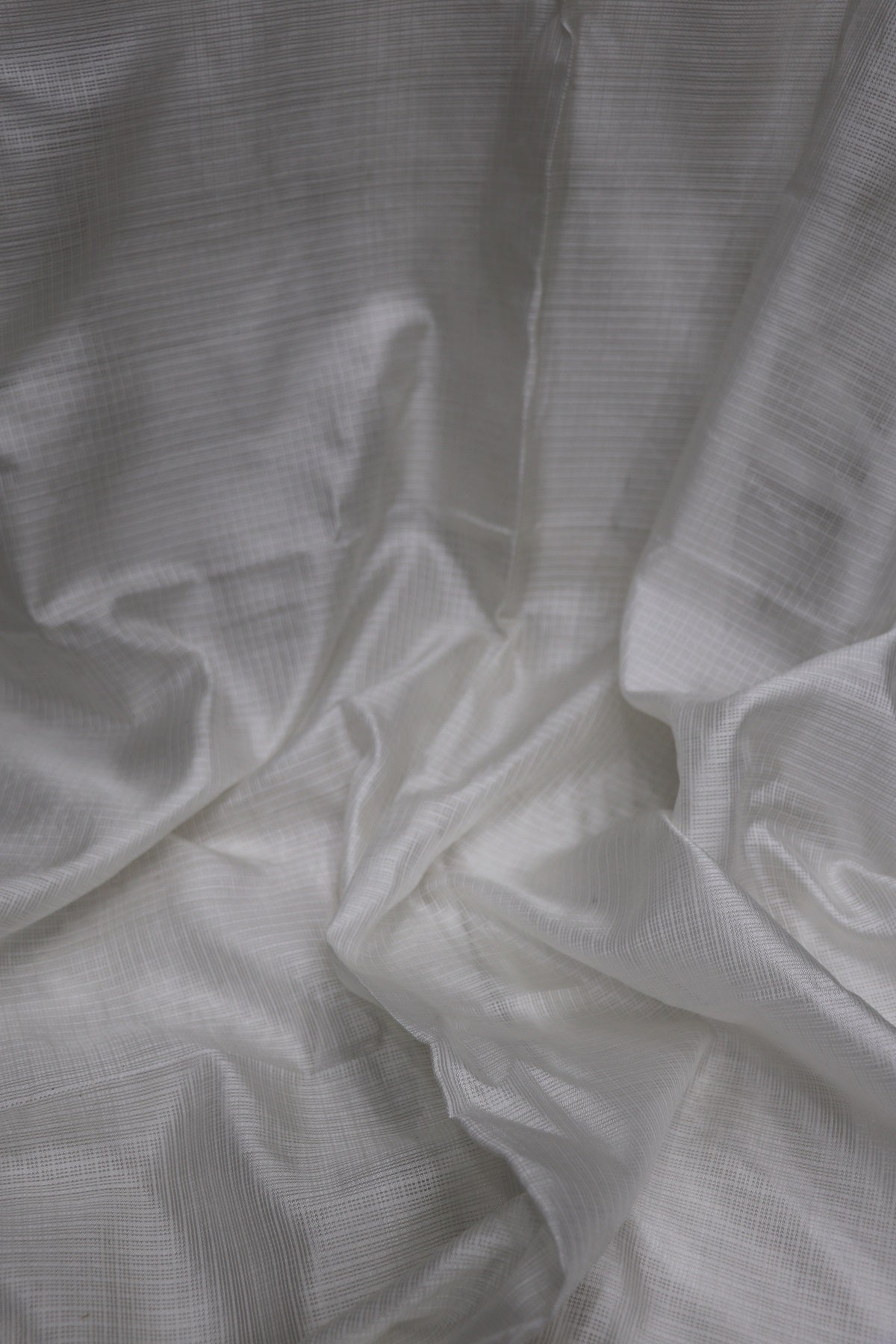 Pure Double Silk Kota White Dyeable fabric