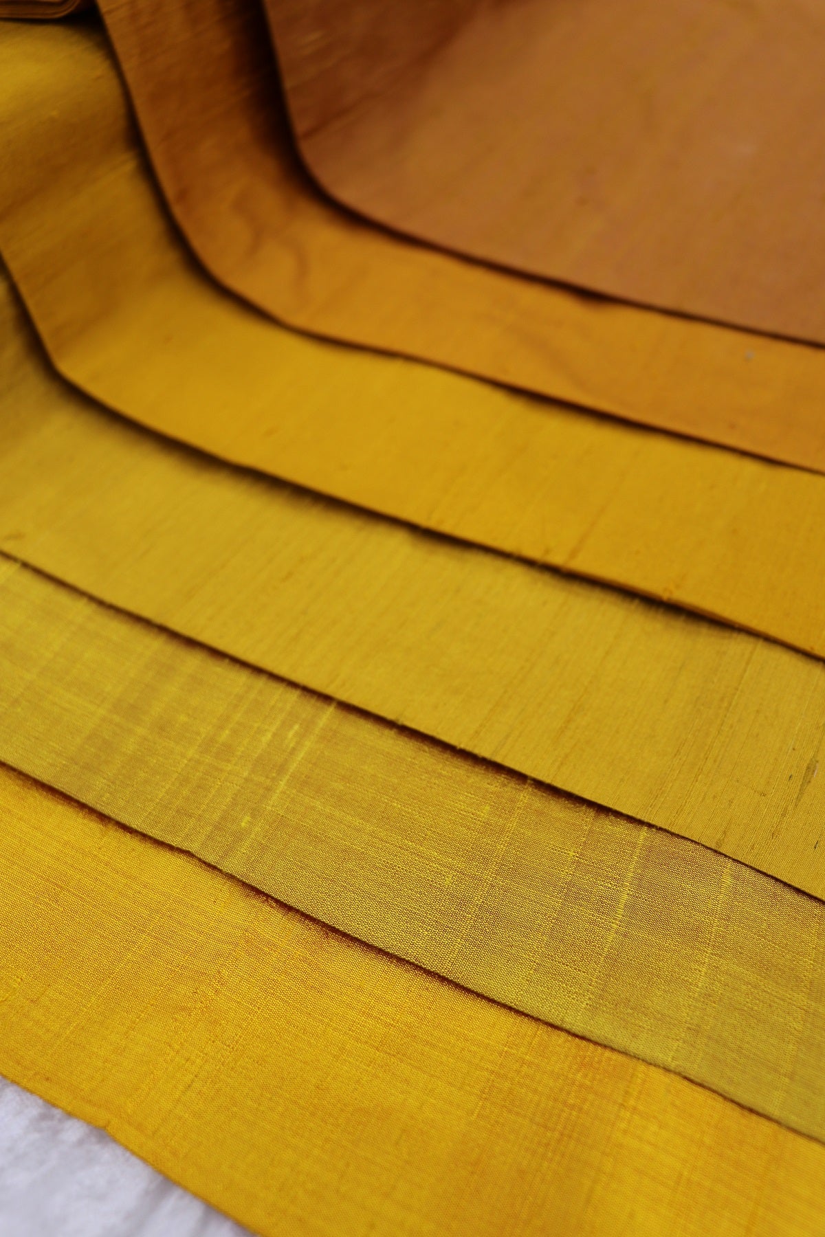 Hues Of Yellow Pure Raw Silk