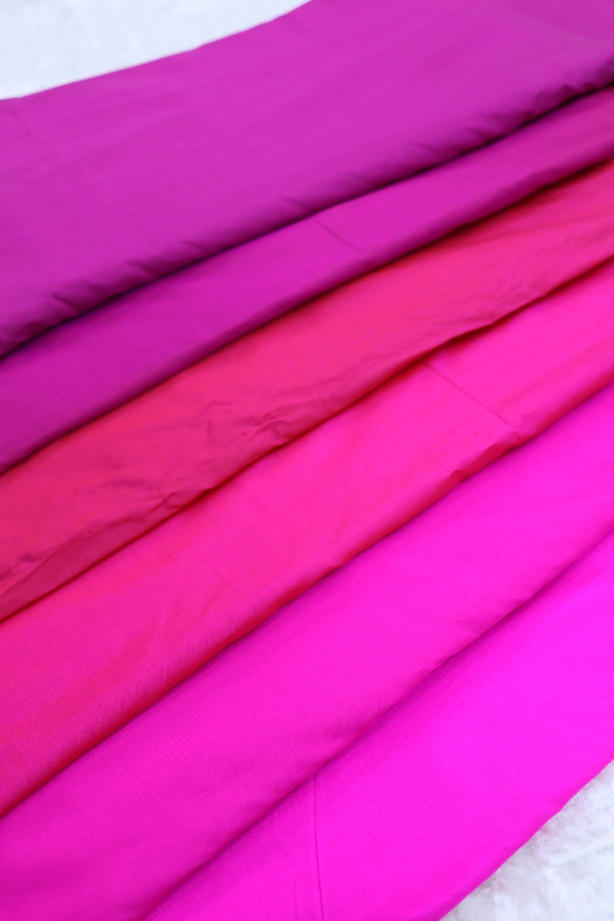 Hues Of Pinks Pure Pattu fabric