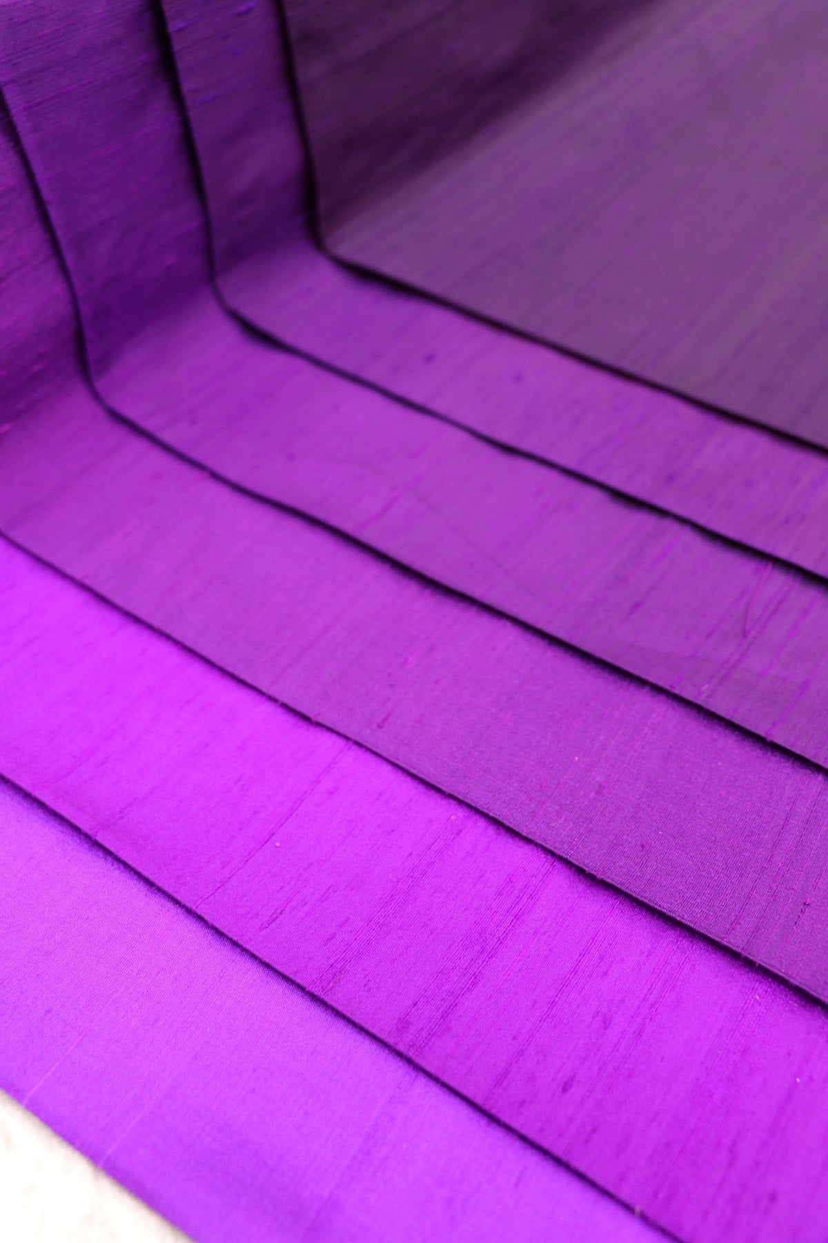 Hues Of Pinks & Purples Pure Raw Silk