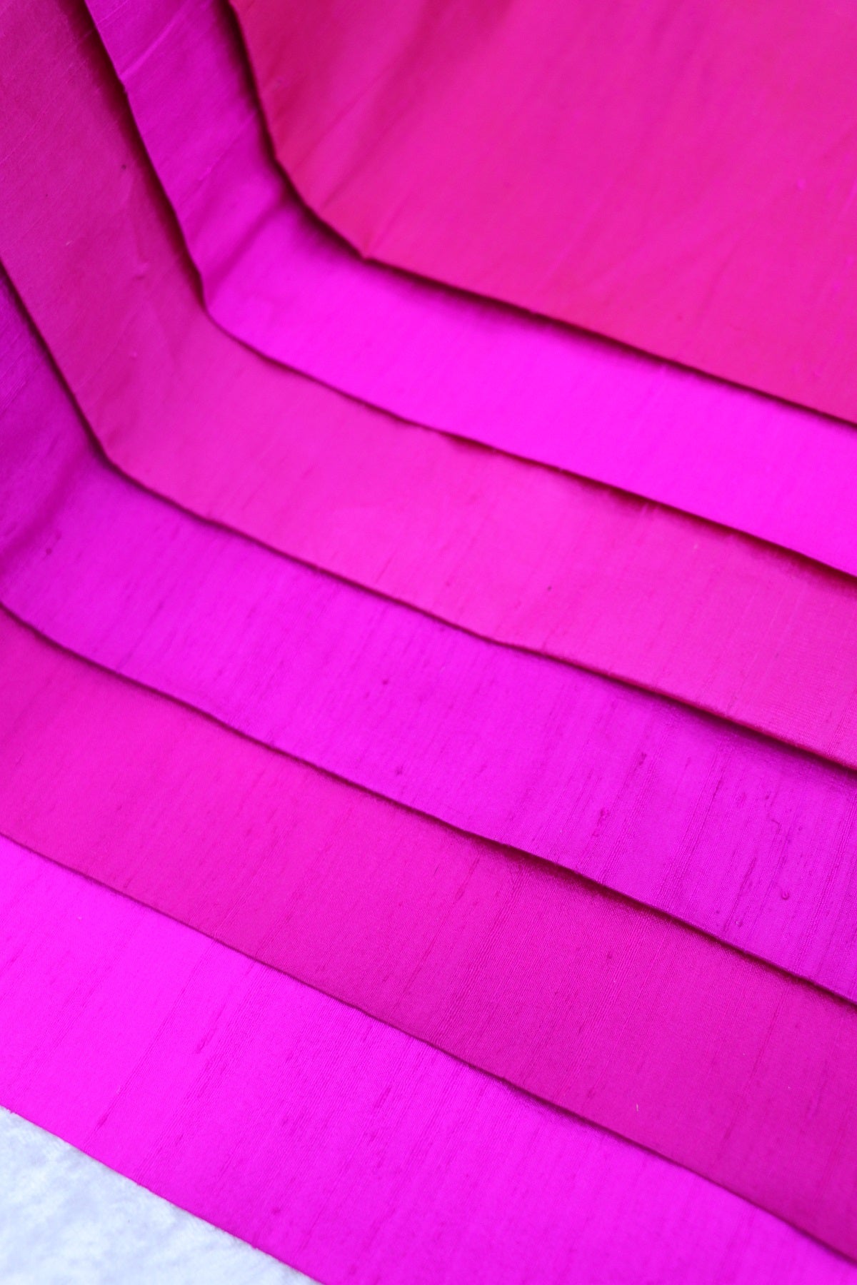 Hues Of Pinks & Purples Pure Raw Silk