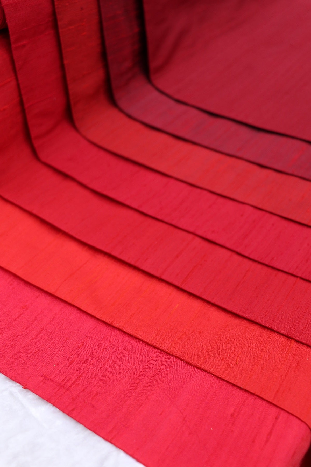 Hues Of Reds & Maroons Pure Raw Silk