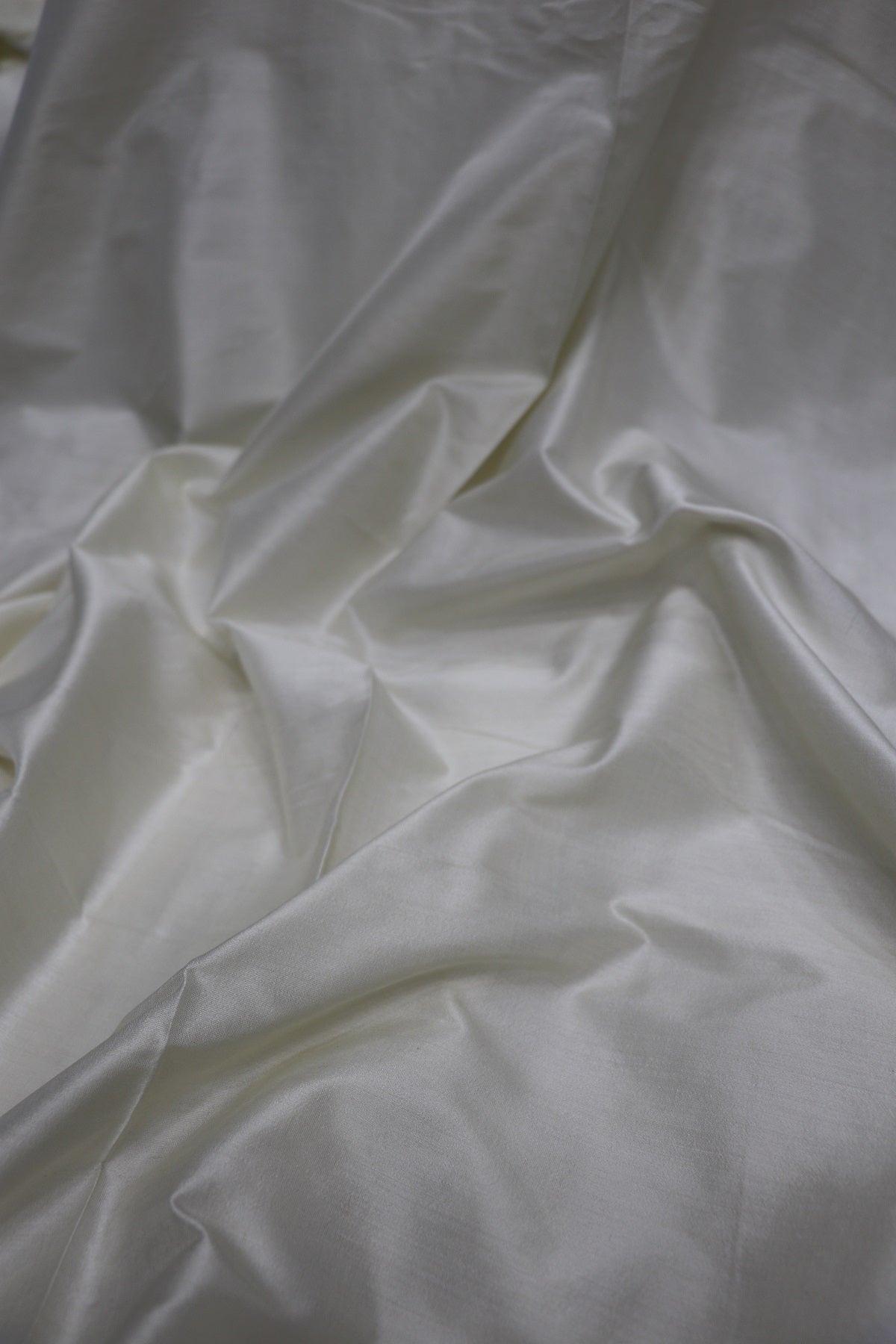 Pure Katan Chiniya White Dyeable fabric
