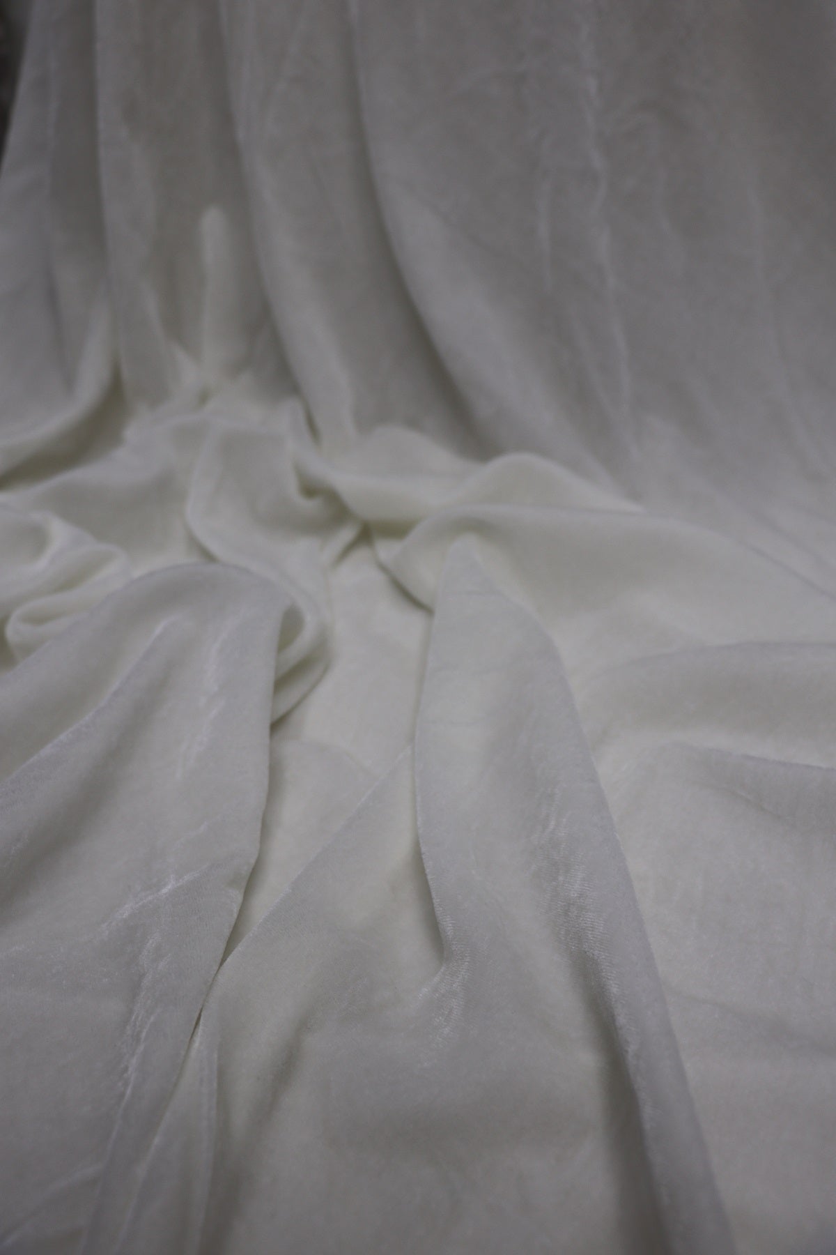 Pure Velvet White Dyeable fabric
