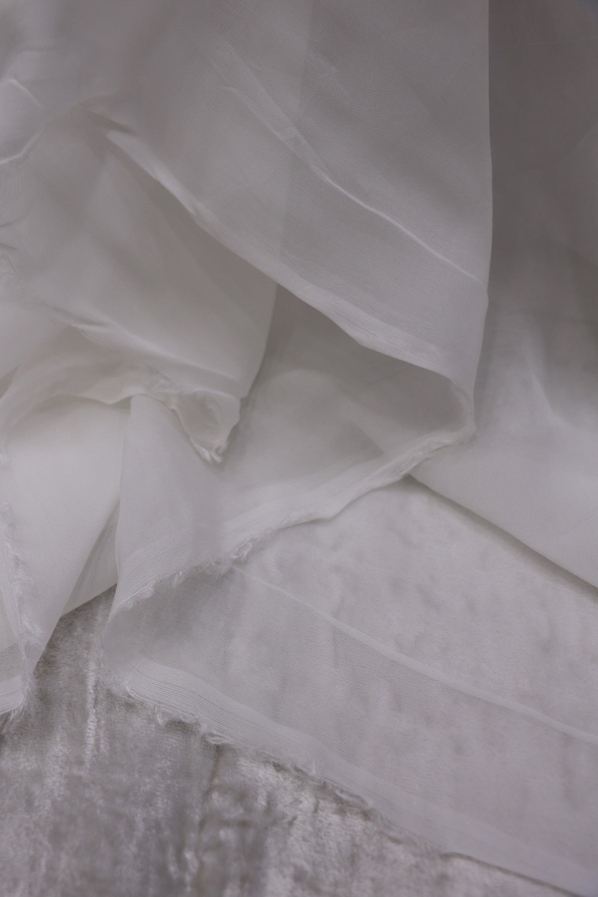 Silky Organza White Dyeable Fabric