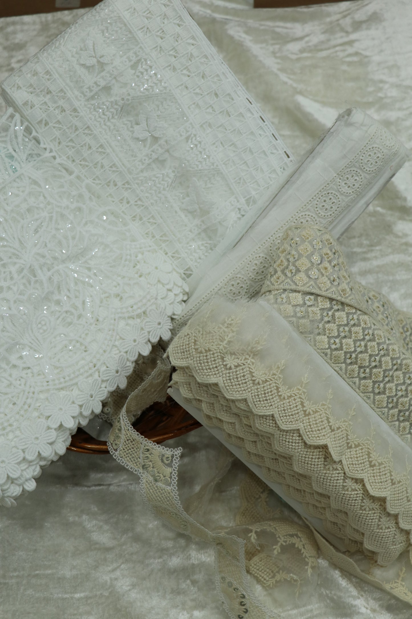 White Dyeable Laces