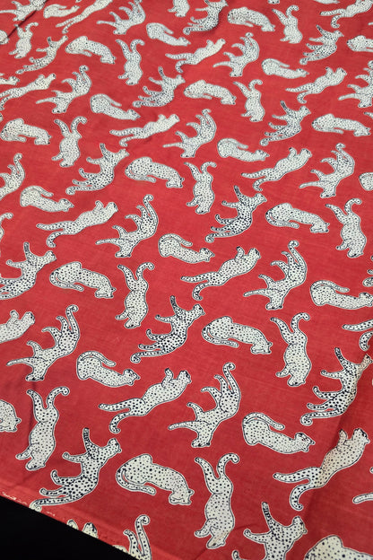 Cheetah Printed Pure Cotton Fabric