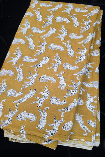 Cheetah Printed Pure Cotton Fabric