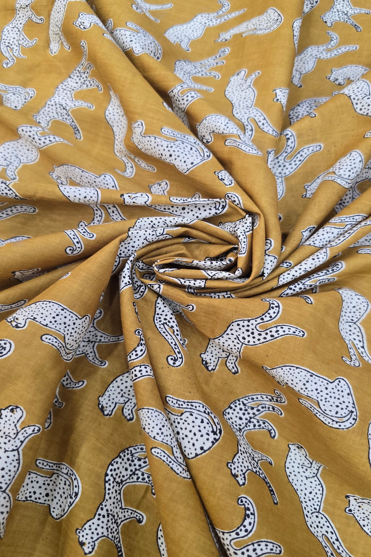 Cheetah Printed Pure Cotton Fabric