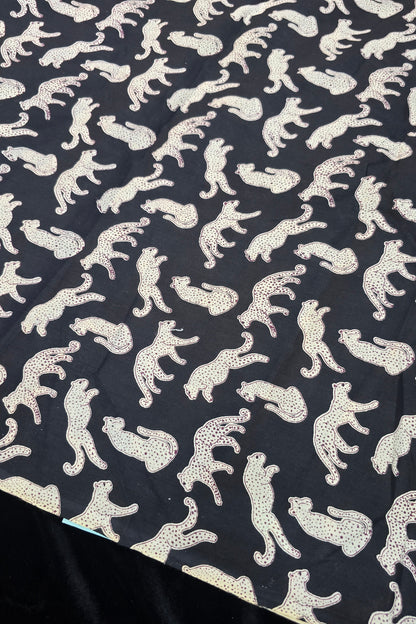 Cheetah Printed Pure Cotton Fabric