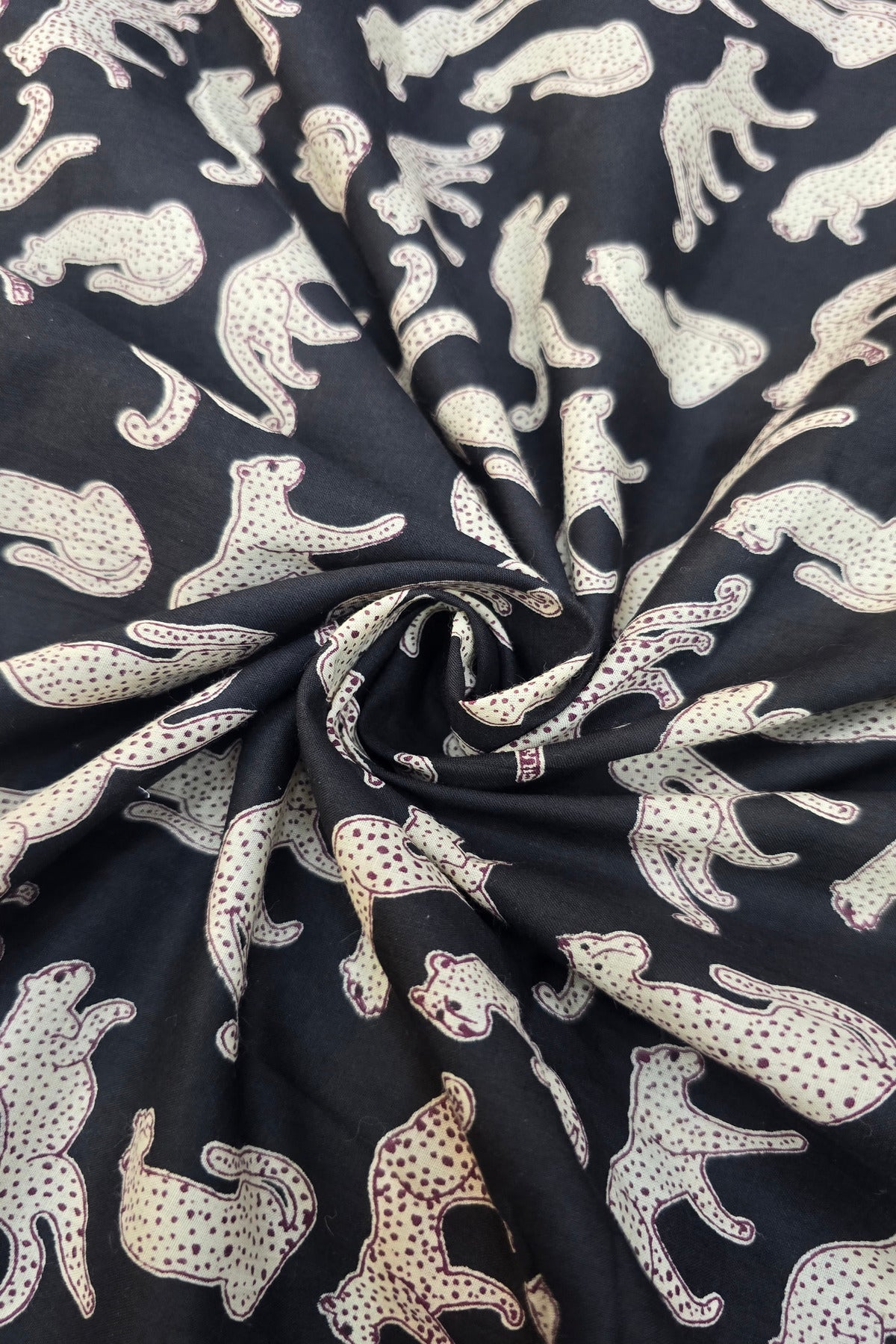 Cheetah Printed Pure Cotton Fabric