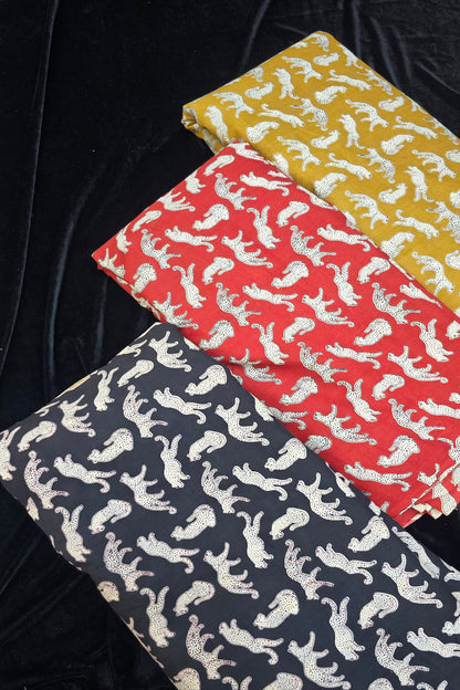 Cheetah Printed Pure Cotton Fabric