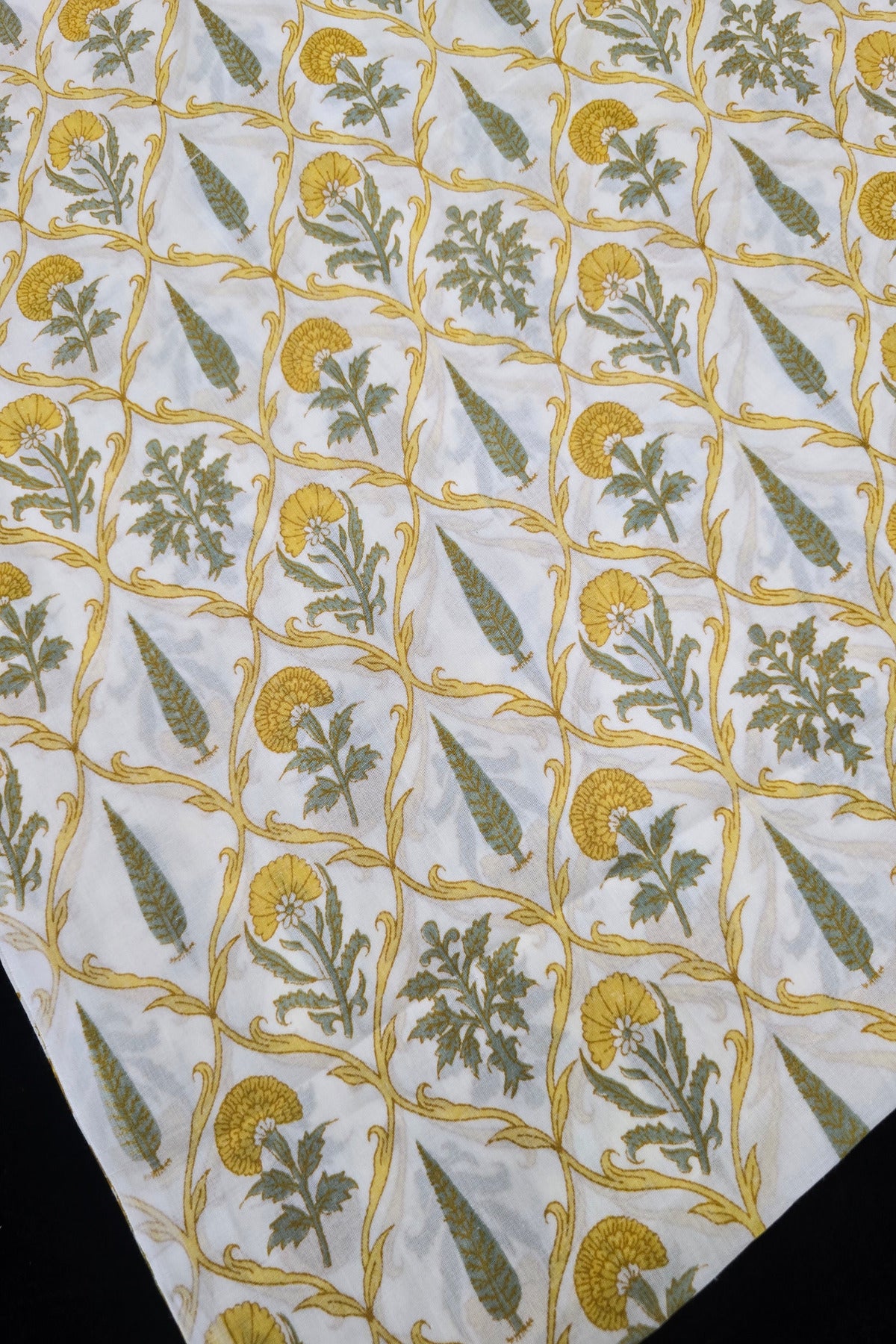Pine Tree & Primrose Printed Cotton Fabric