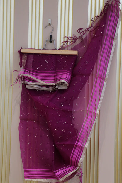 Pure Organza mukaish/kamdani handworked dupattas