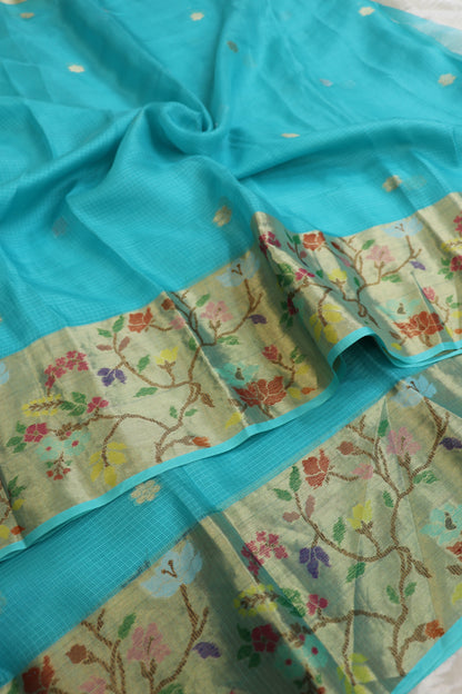 Pure Silk Kota Woven Lehenga With Pythani Border