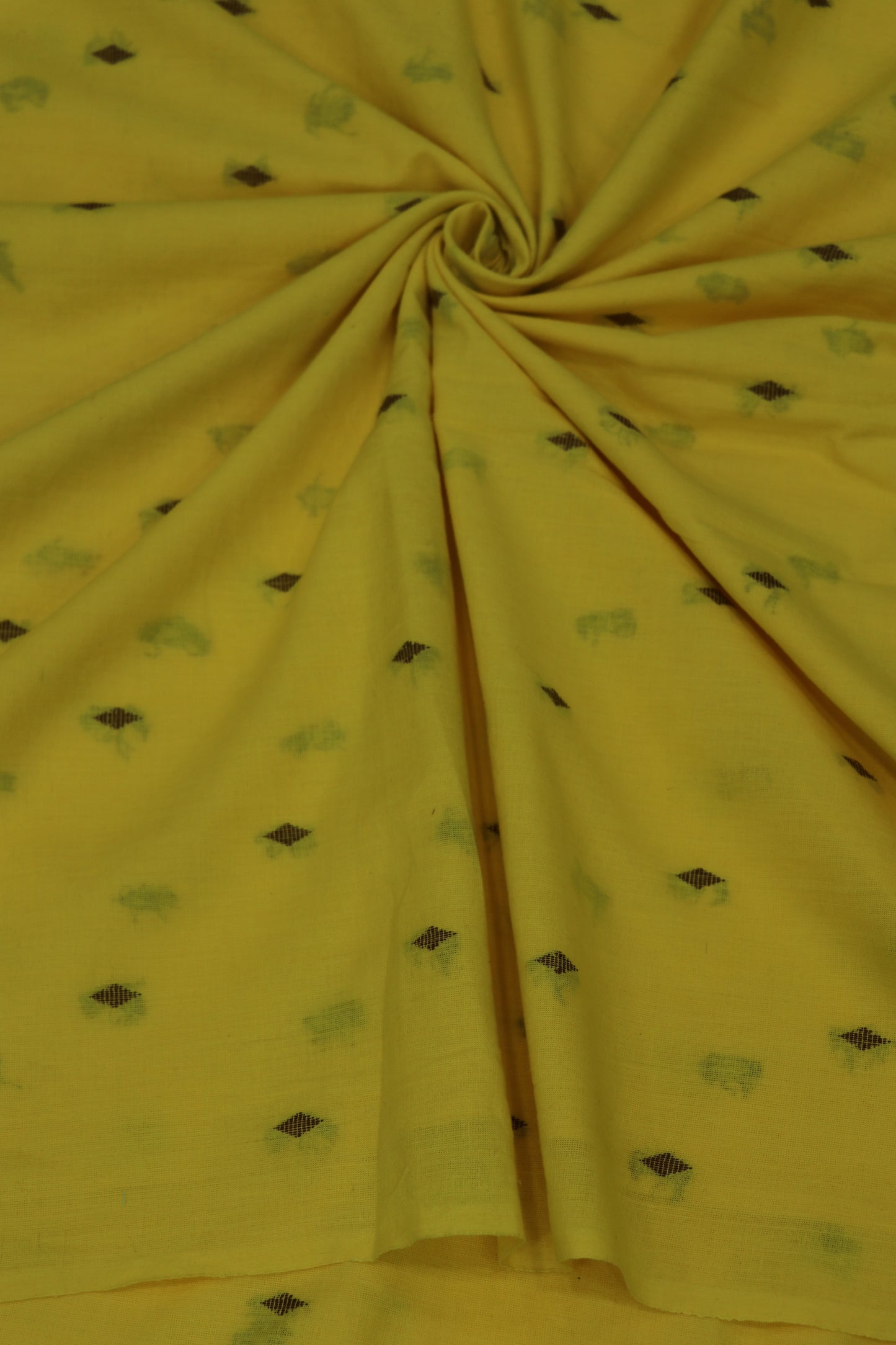 Diamond Motif Woven Chennai Cotton Fabric