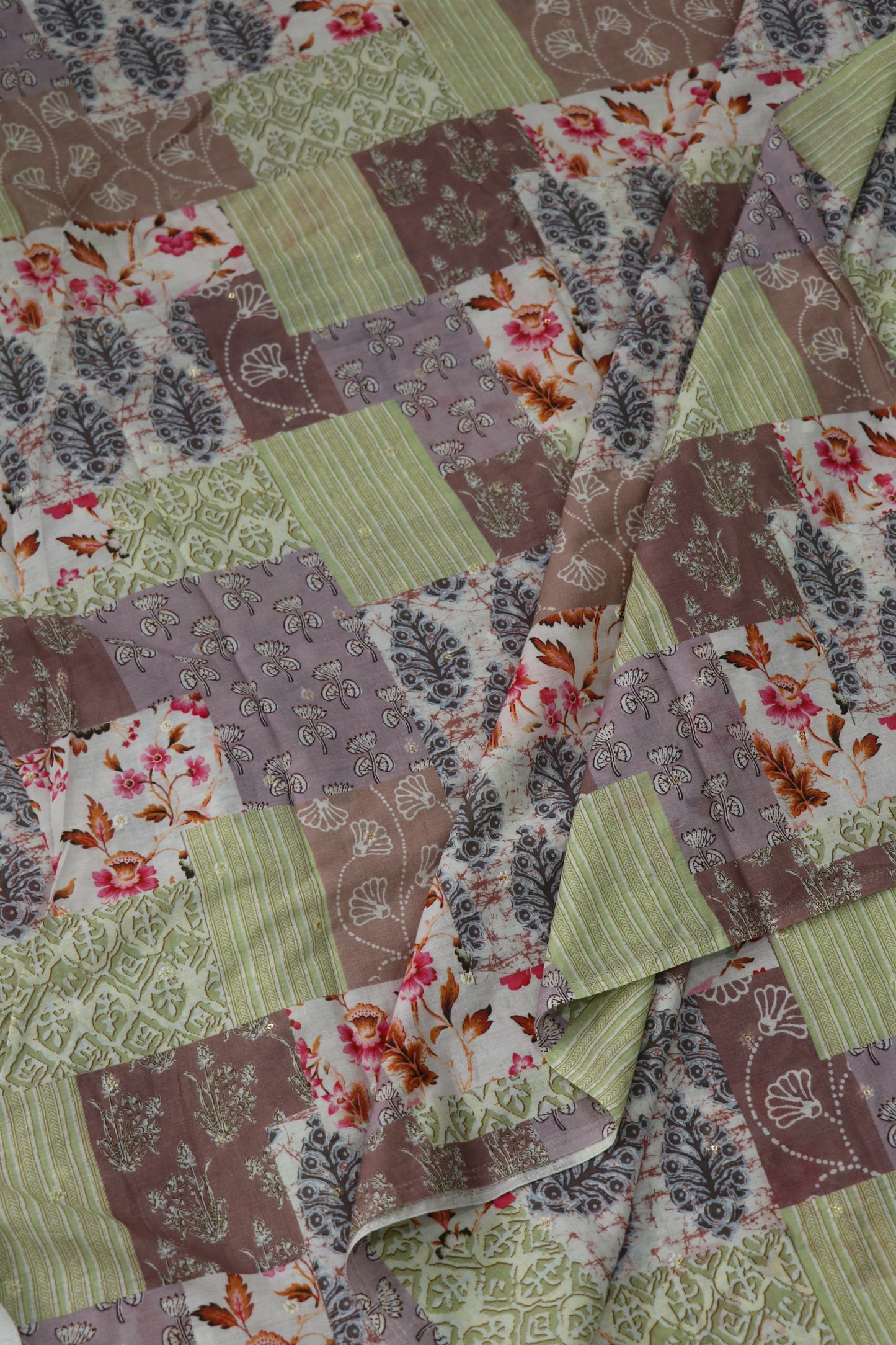 Soft printed embroidered