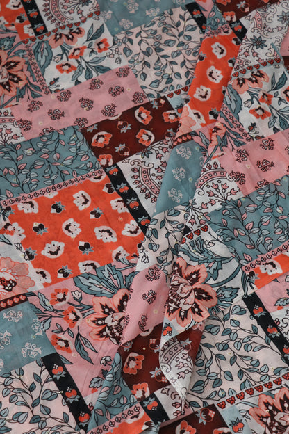 Soft printed embroidered