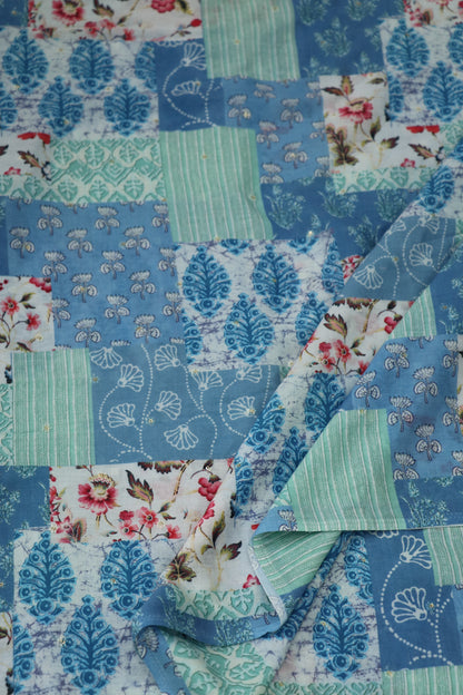 Soft printed embroidered