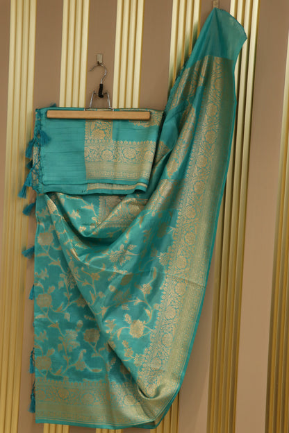 Pure Banaras Allover jaal zari weaved chiniya silk dupattas