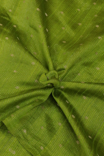 Zari Lines Weaved With Buta Motif Pure Raw Silk Fabric