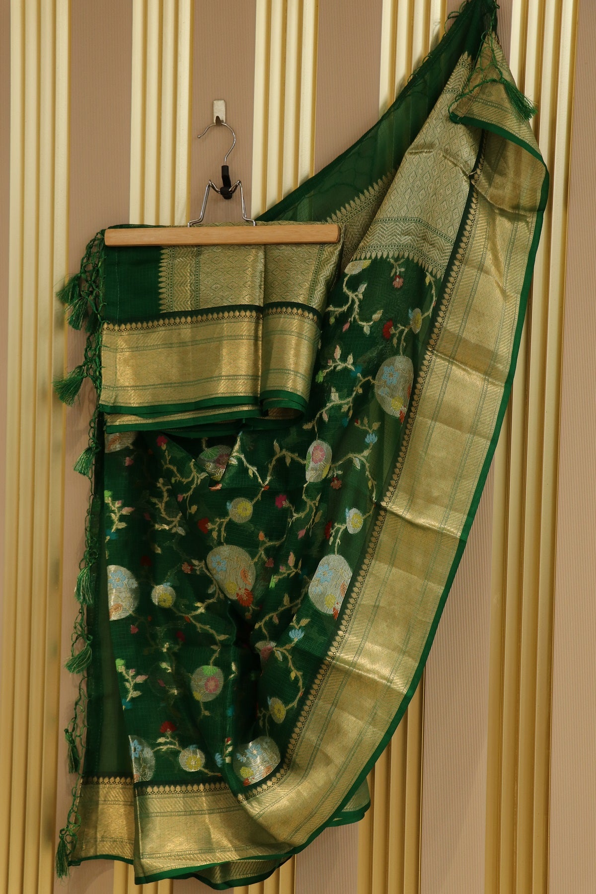 Pure Silk Kota Banarasi Meenakari Silver & Gold Jaal Dupattas