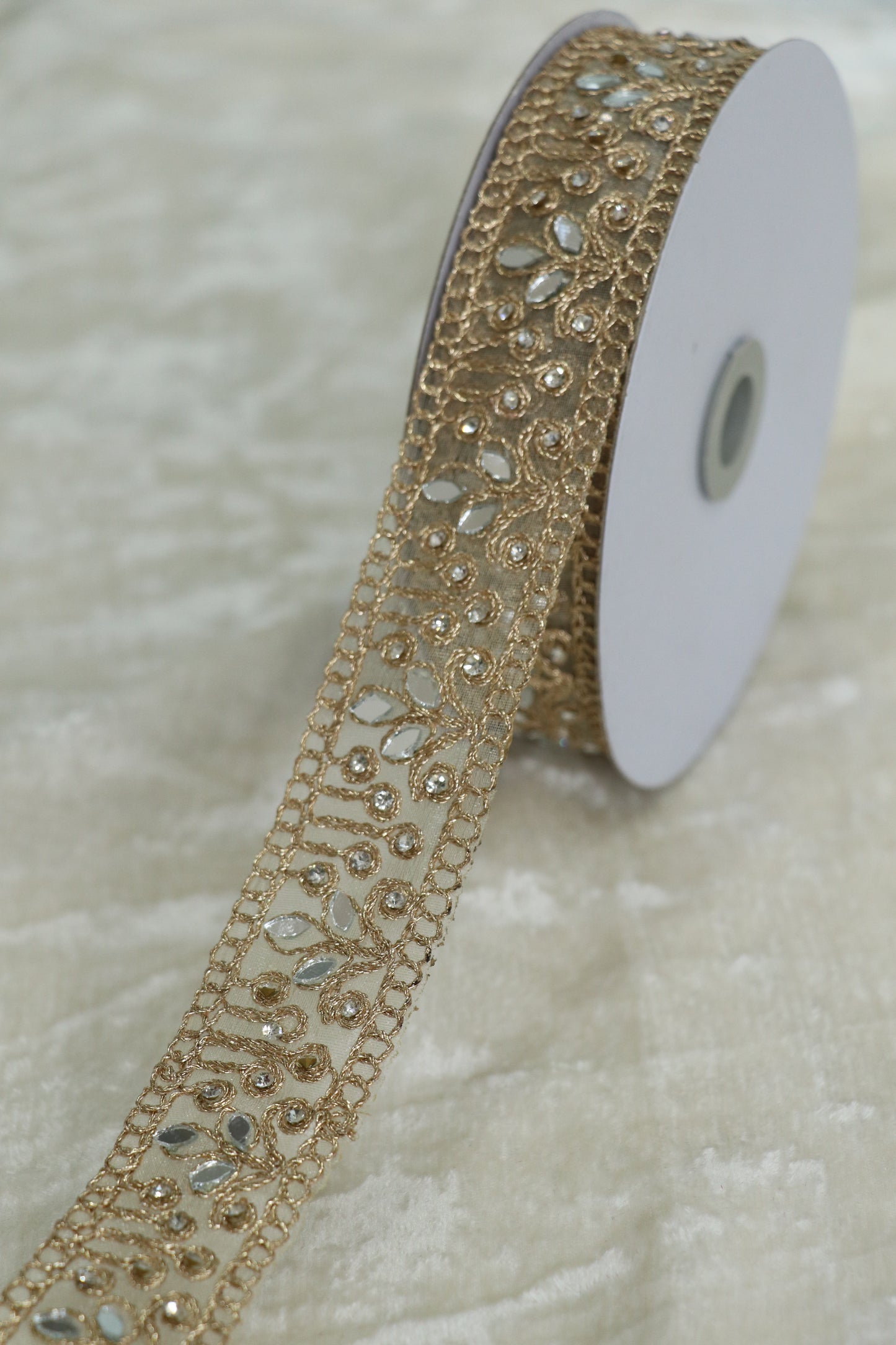 Stone And Bead Worked Lace