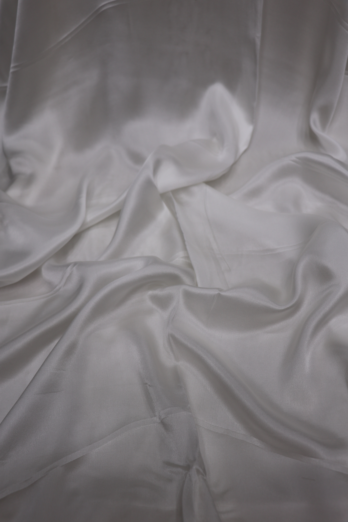 60Gms Pure Satin White Dyeable Fabric