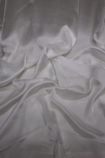 60Gms Pure Satin White Dyeable Fabric