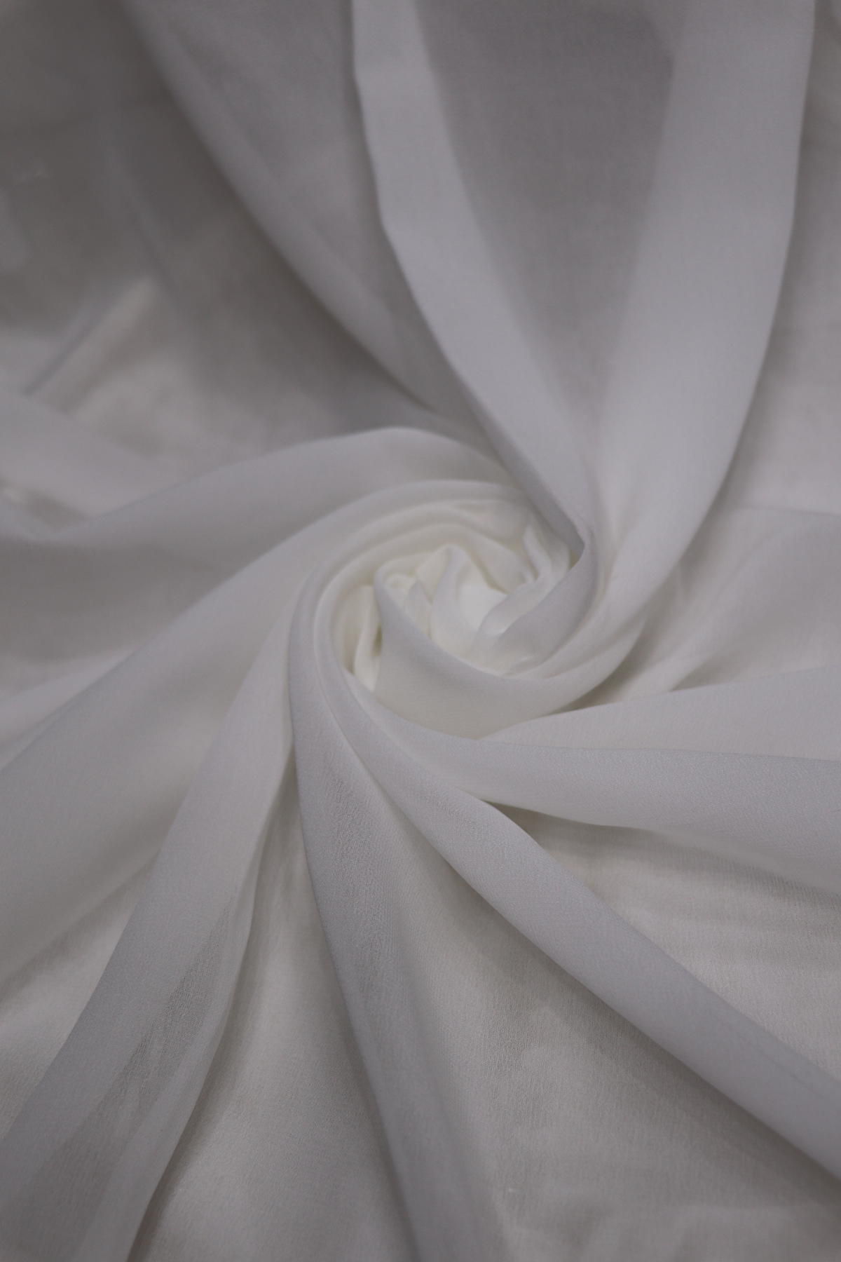 80mGms Pure Georgette White dyeable Fabric