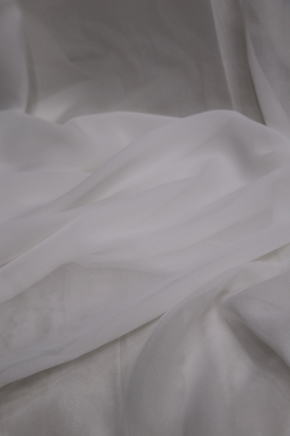 80 Gms Pure Double Georgette White Dyeable Fabric