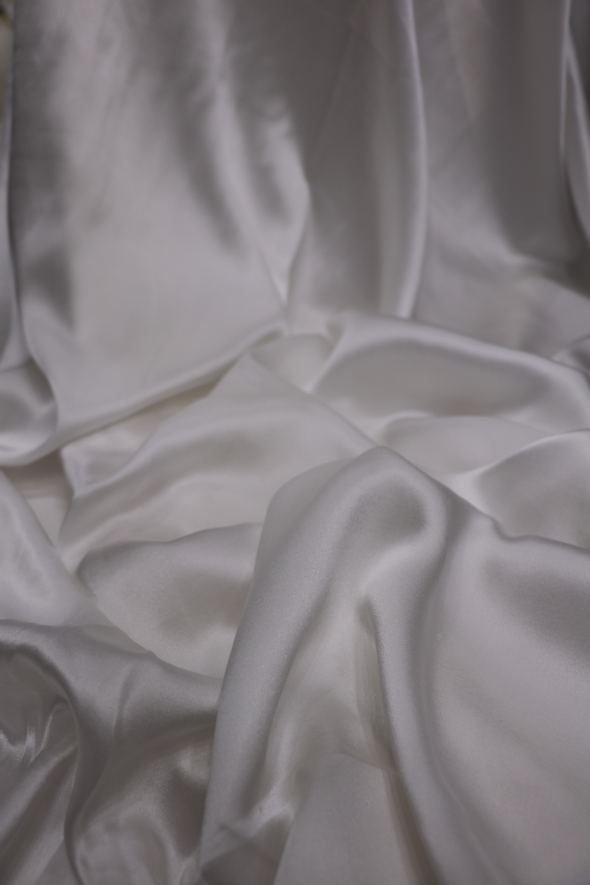 80Gms Pure Satin White Dyeable Fabric