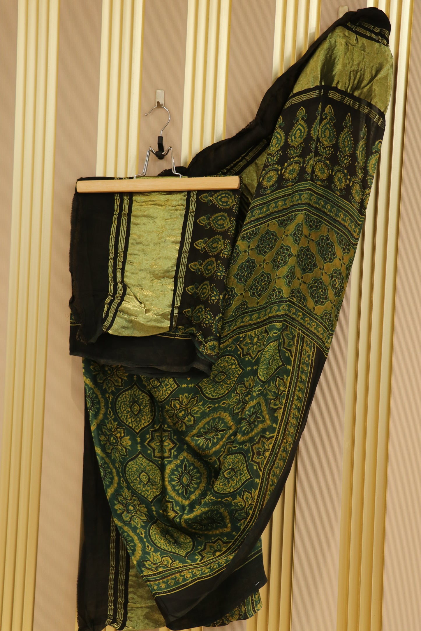 Pure modal satin ajrak dupattas