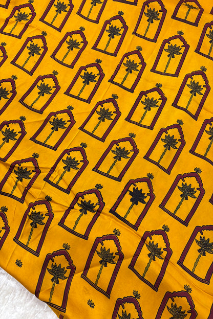 House Of Tree Ajrak Printed Modal Satin Silk Fabric