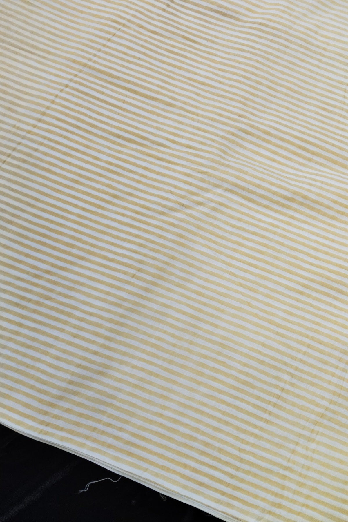 Horizontal Lines Screen Printed Pure Cotton Fabric
